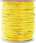 Mandala Crafts 1.5mm 109 Yards Yellow Cotton Waxed Cord for Jewelry Making Bracelet Cord Waxed String - Beading String Thread Jewelry Cords for Necklaces String