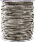 Mandala Crafts 1.5mm 109 Yards Taupe Cotton Waxed Cord for Jewelry Making Bracelet Cord Waxed String - Beading String Thread Jewelry Cords for Necklaces String