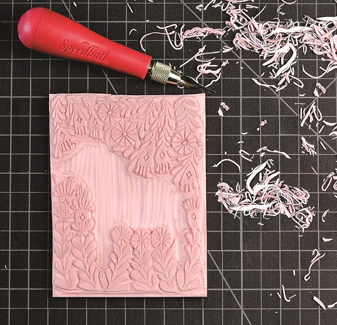 Speedball Speedy Carve Block, 6 x 12 in, Pink