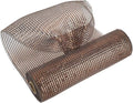 MEEDEE Brown Deco Mesh 10 Inch Deluxe Wide Foil Metallic Mesh Ribbon Chocolate Deco Mesh Harvest Mesh Ribbon Fall Mesh for Wreaths, Garland, Christmas Tree, Gift Wrapping, Bows Making (30 Feet)