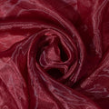 FYNITE Burgundy Sheer Organza Fabric | 5 Yards Long x 44'' Wide | Solid Sheer Organza Bolt for Wedding Dress Fashion Craft Decorations