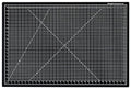 Dahle Vantage 10673 Premium Self-Healing Cutting Mat, 24"x36", 1/2" Grid, 5 Layers for Max Healing, Perfect for Crafts & Sewing, Black