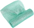 MEEDEE Mint Green Deco Mesh 10 Inch Deluxe Wide Foil Metallic Xmas Mesh Christmas Tree Ribbon Peppermint Mesh Ribbon for Christmas Tree, Wreaths, Garland, Gift Wrapping, Bows Making (30 Feet)