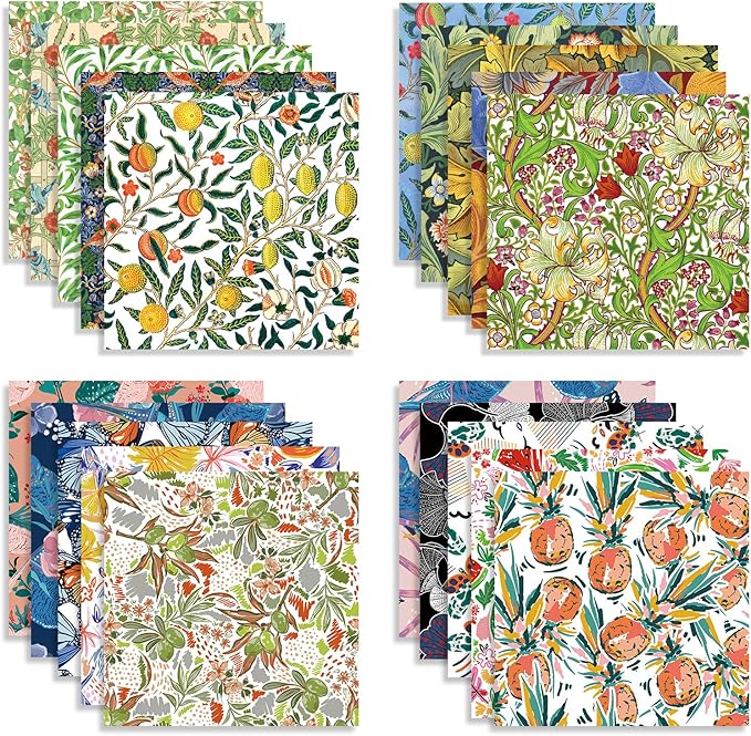 Origami Paper Kit 100 Sheets 6 Inch Square Double Sided Color 20 Vivid Colors for Hand Crafts Origami Paper Arts Creativity.Summer
