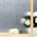 VELIMAX Rain Glass Window Film Privacy Static Window Clings Decorative Glass Sticker for Home Office Removable UV Protection Heat Control 35.4 x 118 inches