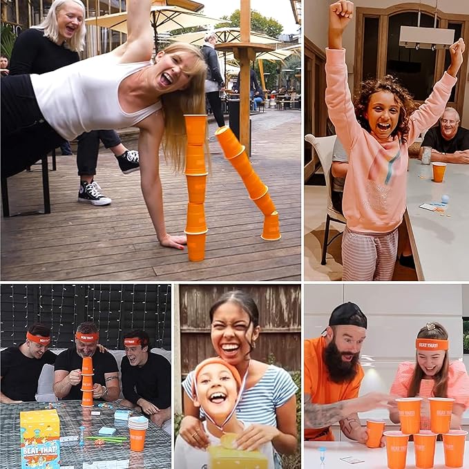 Gutter Games Beat That! Game and Household Objects Expansion Combo Pack [Family Party Game for Kids & Adults]