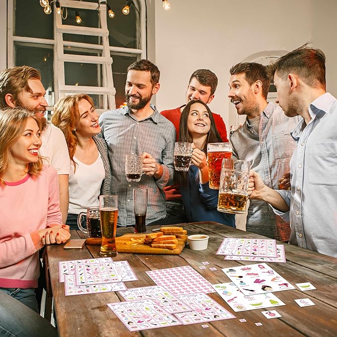 Spa Bingo Game, Sleep Over Party Games Bingo Cards for Adults, Slumber Party Games, Birthday Bingo, Spa Party Favors Supplies Decorations, 24 Players Bingo Game (B05)