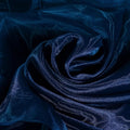 Fynite Sheer Organza Fabric | 20 Yards Long | 44" Wide | Bridal Solid Sheer Organza Bolt for Wedding Dress Fashion Craft Decorations - Dark Teal
