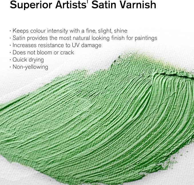 Winsor & Newton Professional Artists' Satin Varnish, 75ml (2.5oz) Bottle