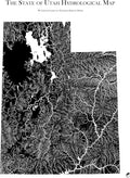 Muir Way Hydrological River Map of Utah - Watershed Topographic Wall Art for Home, Office, or Travel Decor - Unframed Flat Paper Print, 24x30