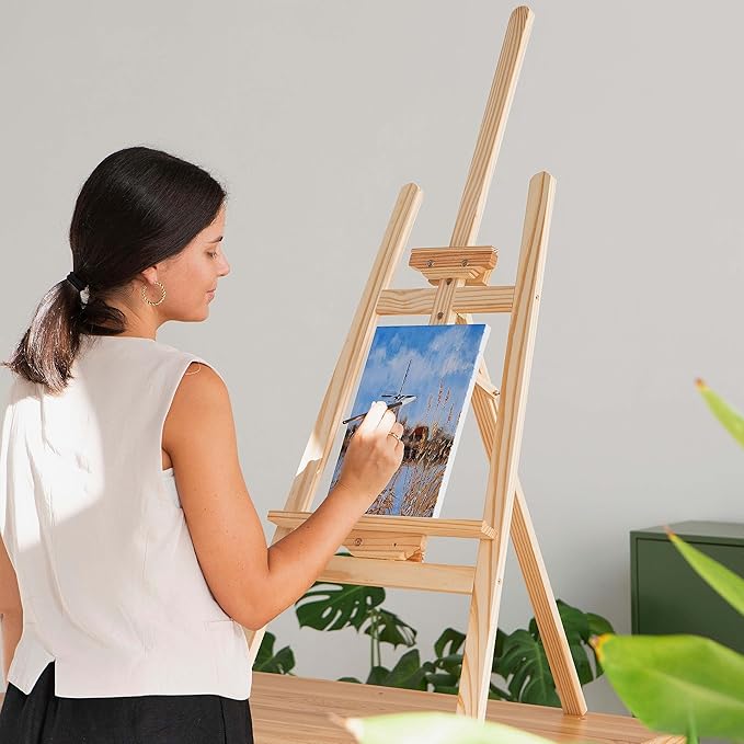 Elan Stretched Canvases 9x12 Inch, 6-Pack Blank Canvases for Painting 8 oz, Triple Primed Stretched Canvas for Painting, 9x12 Canvas Bulk