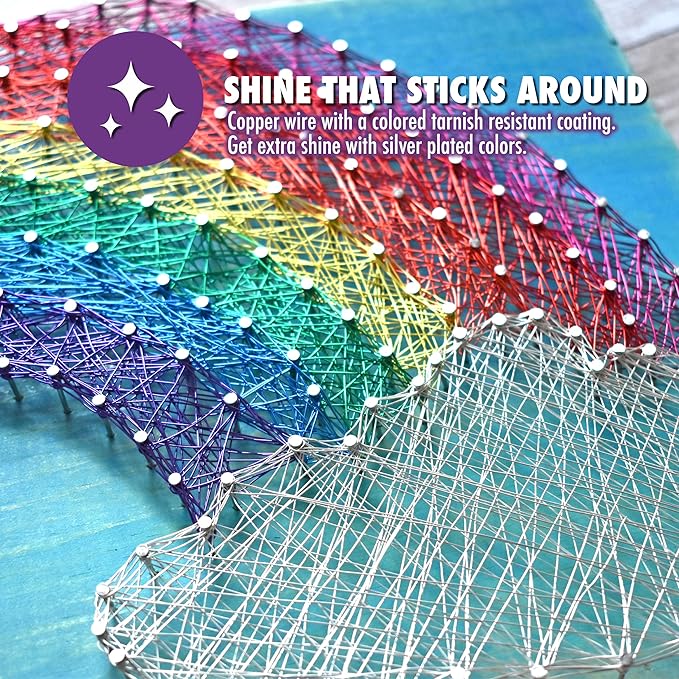 Artistic Wire, 20 Gauge Silver Plated Tarnish Resistant Colored Copper Craft Wire, Champagne, 25 ft