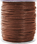 Mandala Crafts 1.5mm 109 Yards Brown Cotton Waxed Cord for Jewelry Making Bracelet Cord Waxed String - Beading String Thread Jewelry Cords for Necklaces String