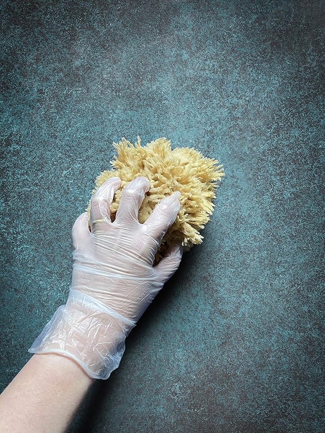 Natural Sea Wool Art Sponge: Premium Professional Grade 5"-6" Unbleached, Excellent for Painting, Decorating, Texturing, Sponging, Marbling Effects, Faux Finishes, Crafts & More by Lullingworth®