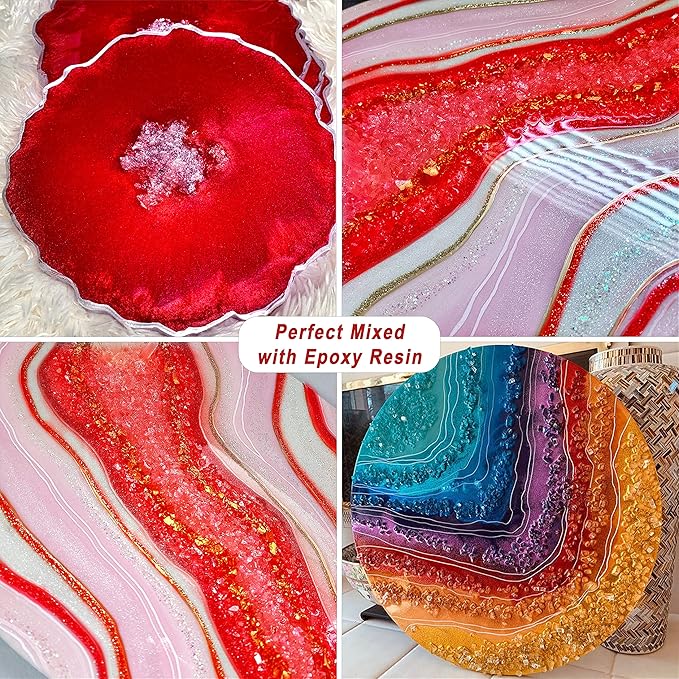 Deep Red Mica Powder Pigment (100g) -Cosmetic Grade Metallic Mica Powder for Epoxy Resin, Lip Gloss, Soap,Candle making, Bath Bombs,Tumblers, Jewelry, Dyes and DIY Crafting Projects(Orange Red, 3.5oz)
